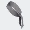 Adidas Alphaskin Plus Tie Headband - Heather Grey -Craft Geschäft adidas alphaskin plus tie headband heather grey