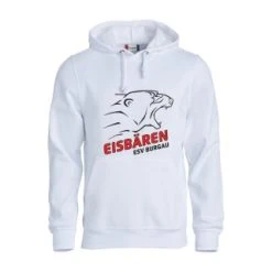 Eisbären Burgau Fan-Hoody "Big-Logo"- White