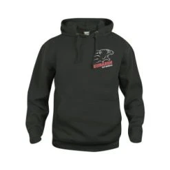Eisbären Burgau Fan-Hoody "Front & Back"- Black