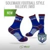 Solemade Football Style Socks, "Billieve" , Mid Cut -Craft Geschäft football style socks billieve mid cut