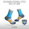 Solemade Football Style Socks, "Bolt Up" , Mid Cut -Craft Geschäft football style socks bolt up mid cut