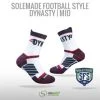 Solemade Football Style Socks, "Dynasty" , Mid Cut -Craft Geschäft football style socks dynasty mid cut
