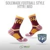 Solemade Football Style Socks, "HTTR" , Mid Cut -Craft Geschäft football style socks httr mid cut
