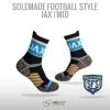 Solemade Football Style Socks, "JAX" , Mid Cut -Craft Geschäft football style socks jax mid cut