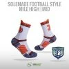 Solemade Football Style Socks, "Mile High" , Mid Cut 2 Solemade Football Style Socks, "Mile High" , Mid Cut -Craft Geschäft football style socks mile high mid cut