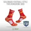 Solemade Football Style Socks, "This Kingdom" , Mid Cut 2 Solemade Football Style Socks, "This Kingdom" , Mid Cut -Craft Geschäft football style socks this kingdom mid cut