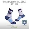 Solemade Football Style Socks, "Up" , Mid Cut -Craft Geschäft football style socks up mid cut