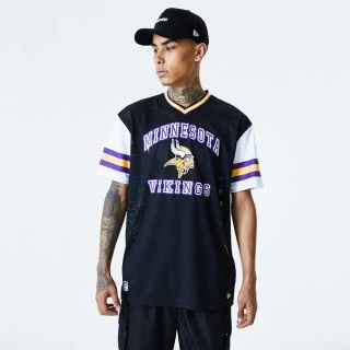 NewEra NFL Stripe Sleeve Oversized Tee - Minnesota Vikings 3 NewEra NFL Stripe Sleeve Oversized Tee - Minnesota Vikings