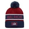 NHL Authentic Pro Game & Train Cuffed Pom Knit - Colorado Avalanche -Craft Geschäft nhl authentic pro game train cuffed pom knit colorado avalanche