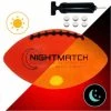 NIGHTMATCH Light Up Football INCL Ball Pump And Spare Batteries - Inside LED Lights Up When Kicked - Glow In The Dark Football - Junior Size 3 -Craft Geschäft nightmatch light up football incl ball pump and spare batteries inside led lights up when kicked glow in the dark football junior size 3