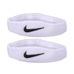 Nike Drifit Bicep Bands 1/2" ( Pairs ) White