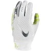 Nike Vapor Jet 5.0 Youth Glove, White/Chrome -Craft Geschäft nike vapor jet 50 youth glove white chrome