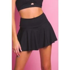 Rebel Athletic Rebel Legendary Flouncy Skirt In Black