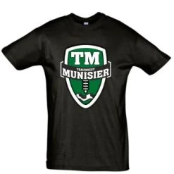 T-Shirt Munisier, Schwarz